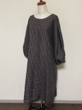 アトリエ服・ベルギーリネンカカオチェック