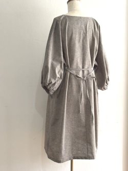 画像2: アトリエ服・綿つむぎサンドネイビー注染ポケット（S〜M＊袖長め）