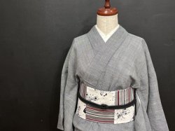画像3: ちょうちょストライプ（帯締め付き）・二部式帯・吉弥デザイン
