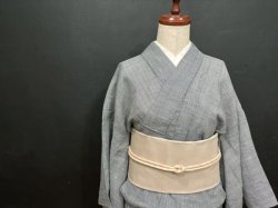 画像4: 指揮者&星刺繍モヘヤウールサンドベージュ（帯締め付き）・二部式帯・吉弥デザイン