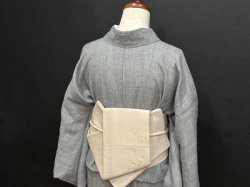 画像2: 指揮者&星刺繍モヘヤウールサンドベージュ（帯締め付き）・二部式帯・吉弥デザイン