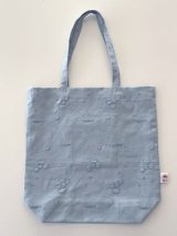 画像: 一尺トート・オリーブ＆ボール刺繍ブラックリネン（内ポケット付き）