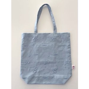 画像: 一尺トート・オリーブ＆ボール刺繍ブラックリネン（内ポケット付き）