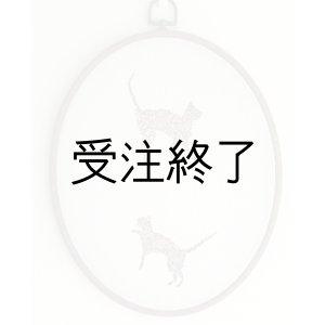 画像: 吊りフレームL　「ねこ日和・インド綿」