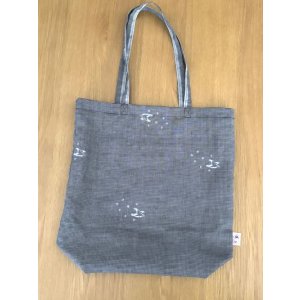 画像: 一尺トート・星かもめ刺繍アイリッシュリネン(内ポケット付き)