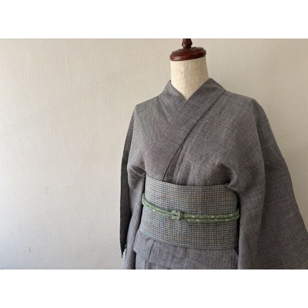 画像4: マレーバティック・アイル（帯締め付き）・二部式帯・吉弥デザイン (4)