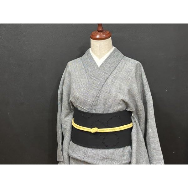 画像4: カタバミ刺繍ミュージック（帯締め付き）・二部式帯・吉弥デザイン (4)