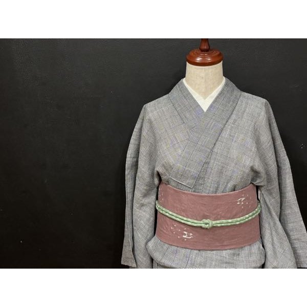 画像4: フィンランディアートと星かもめ刺繍（帯締め付き）・二部式帯・吉弥デザイン (4)