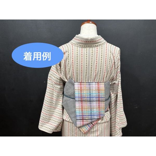 画像3: CHAI-SHOP二部式帯（角出しデザイン→吉弥デザインへアップサイクル） (3)