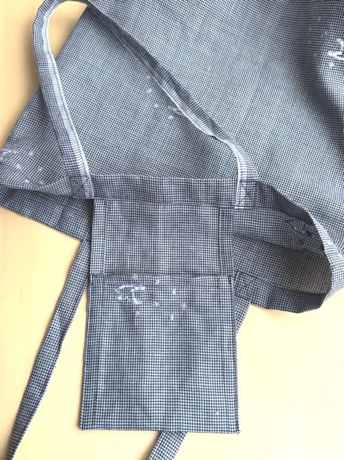 画像: 一尺トート・星かもめ刺繍アイリッシュリネン（内ポケット付き）