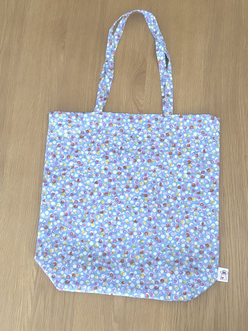 画像1: 一尺トート・水玉スイスコットン（内ポケット付き） (1)